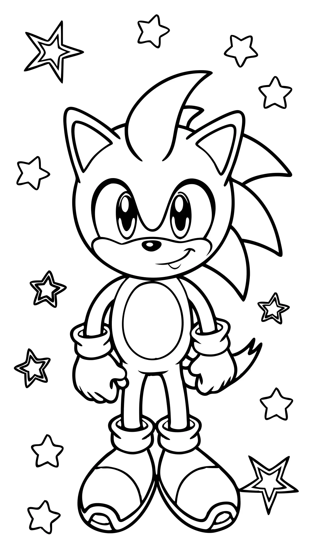 free printable sonic hedgehog coloring pages